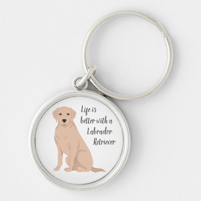 Labrador Retriever Key Ring (Front)