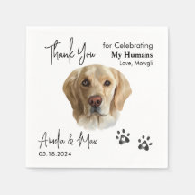 Labrador Retriever Lab Cocktail Napkin Dog Wedding
