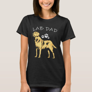 Labrador Retriever Lab Dad Dogs Animals Father's T-Shirt
