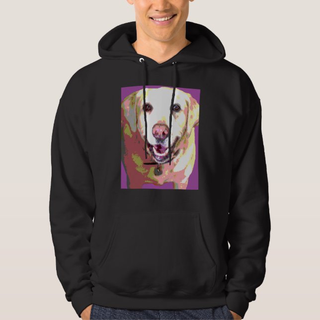 Labrador Retriever Lab Purple Hoodie (Front)
