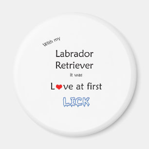 Labrador Retriever Lick Design Magnet