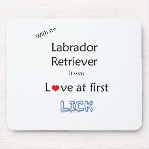 Labrador Retriever Lick Design Mouse Mat