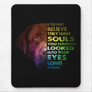 Labrador Retriever looked Into Their Eye Dog Lover Mouse Mat