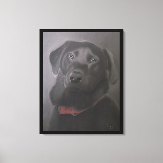 Labrador Retriever Love 24"x30" Canvas Print (Front)