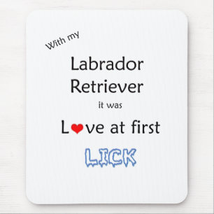 Labrador Retriever Love at First Lick Mouse Mat
