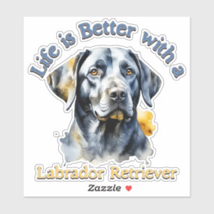 Labrador Retriever Lover bumper sticker decal