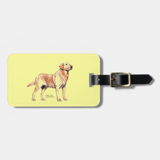 Labrador Retriever Luggage Tag (Front Horizontal)