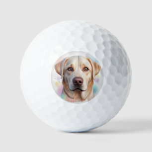 Labrador Retriever Magical Whimsical Art Golf Balls