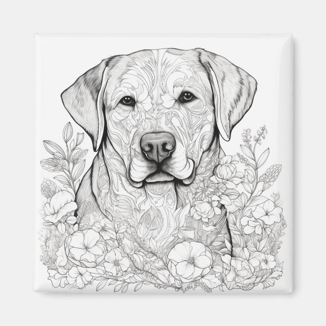 Labrador Retriever Magnet (Front)