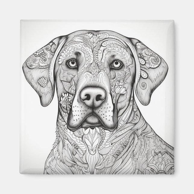 Labrador Retriever Magnet (Front)
