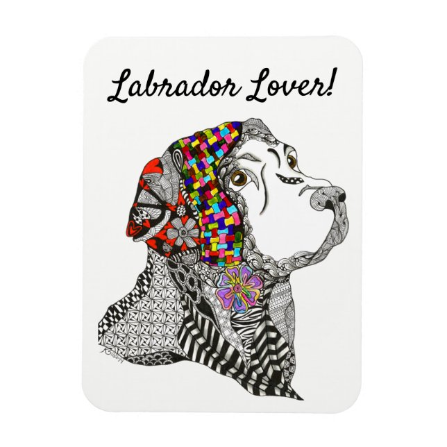 Labrador Retriever Magnet 3"x4" (Vertical)