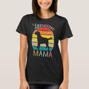 Labrador Retriever Mama Colourful Vintage Retro Su T-Shirt