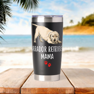 Labrador Retriever Mama cute design Labrador Dog L Insulated Tumbler