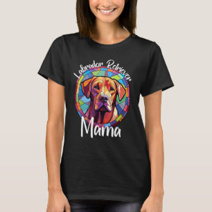 Labrador Retriever Mama Dog Mom Puppy Colorful Pet T-Shirt
