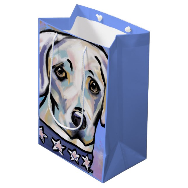 Labrador Retriever   Medium Gift Bag (Front Angled)