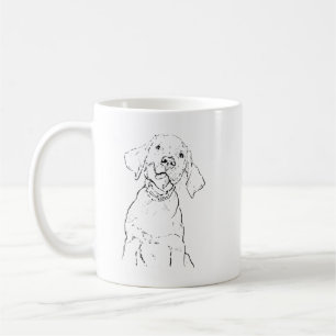 Labrador Retriever Mug, Ink Dog Mom Coffee Cup