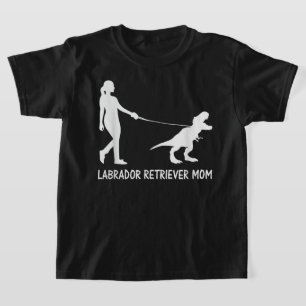 Labrador Retriever Mum Lab Mama Dog Dinosaur Women T-Shirt