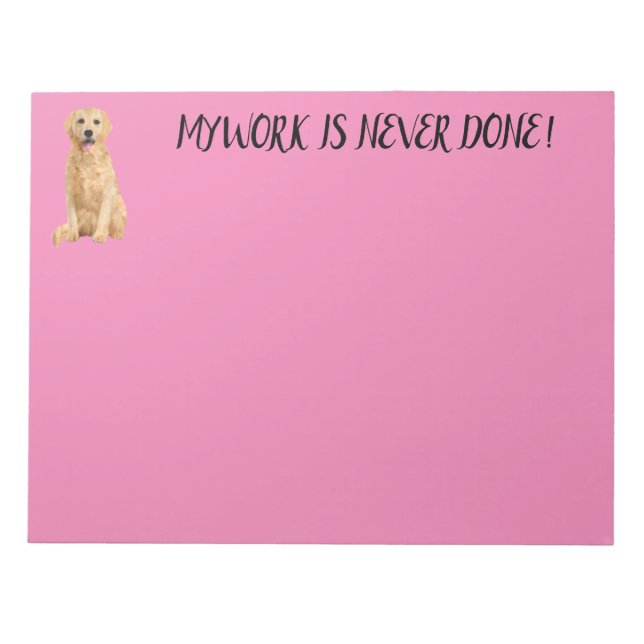 LABRADOR RETRIEVER NOTEPAD (Front)