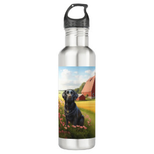 Labrador Retriever on Farm 710 Ml Water Bottle