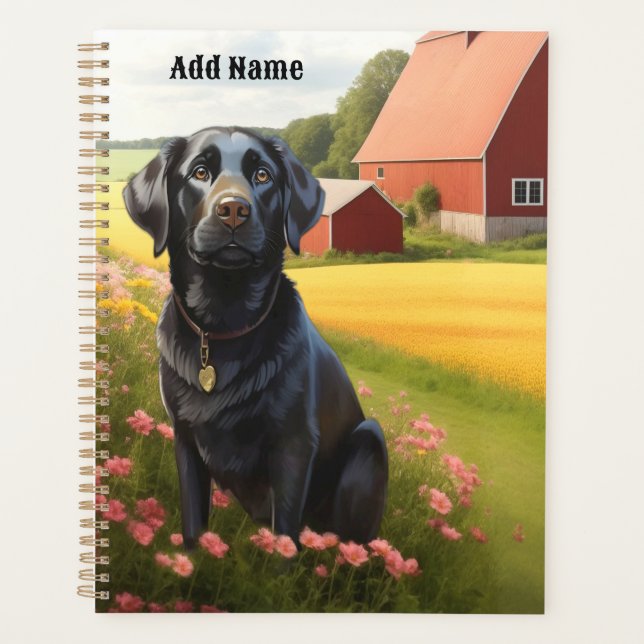 Labrador Retriever on Farm Planner (Front)