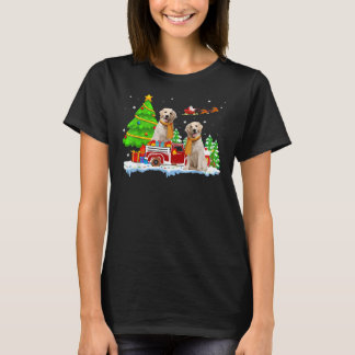 Labrador Retriever On Truck Christmas Labrador Ret T-Shirt
