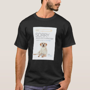 Labrador Retriever Online Shop Seller 404 Dog Pag T-Shirt