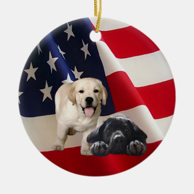 Labrador Retriever Ornament (Front)