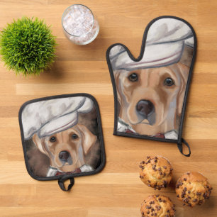 Labrador Retriever Oven Mitt & Pot Holder Set