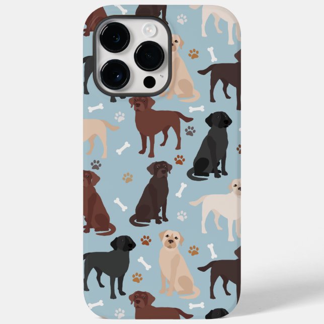 Labrador Retriever Paws and Bones Case-Mate iPhone Case (Back)