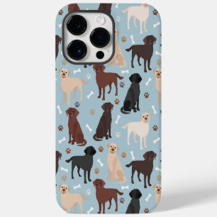 Labrador Retriever Paws and Bones iPhone 14 Pro Max Case