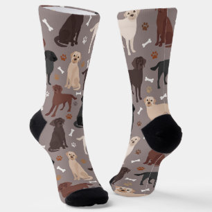 Labrador Retriever Paws and Bones Socks