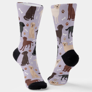 Labrador Retriever Paws and Bones Socks