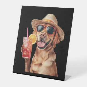 Labrador Retriever Pedestal Sign