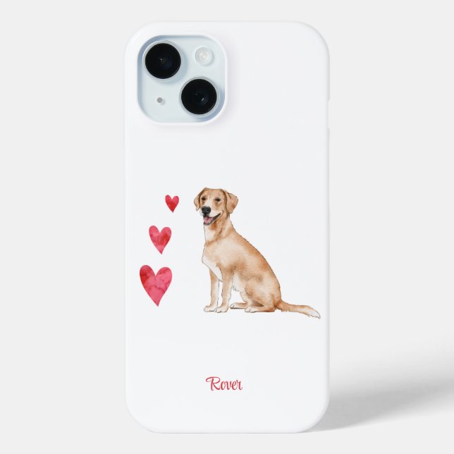 Labrador Retriever Personalised Dog Case-Mate iPhone Case (Back)