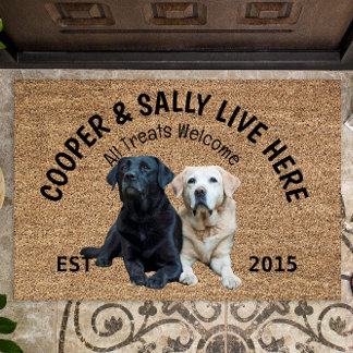 Labrador Retriever Personalised Dog Lover Doormat