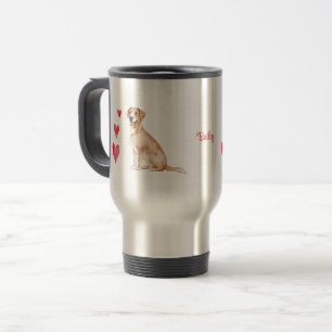 Labrador Retriever Personalised Dog Travel Mug