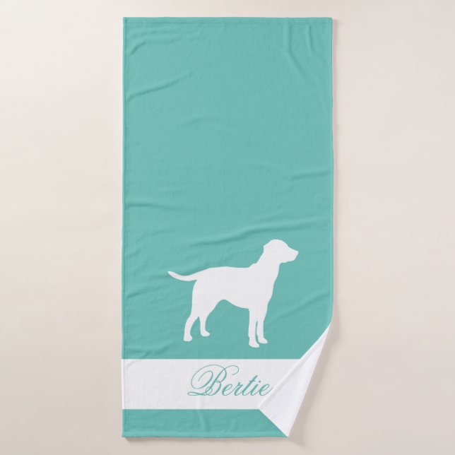 Labrador Retriever personalised pet Bath Towel (Bath Towel)