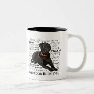 Labrador Retriever Personality Traits Two-Tone Coffee Mug