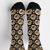 Labrador Retriever Pet Photo Paw Prints Dog Lover Socks (Top)