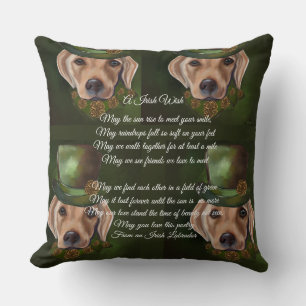 Labrador Retriever Poetry Cushion