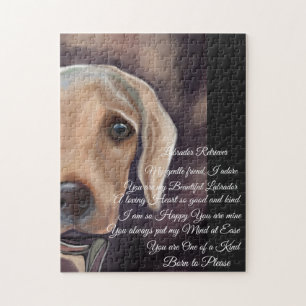 Labrador Retriever Poetry Jigsaw Puzzle