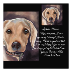 Labrador Retriever Poetry Photo Print