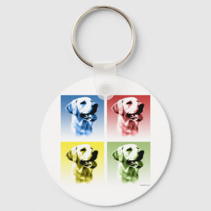 Labrador Retriever Pop Art Key Ring