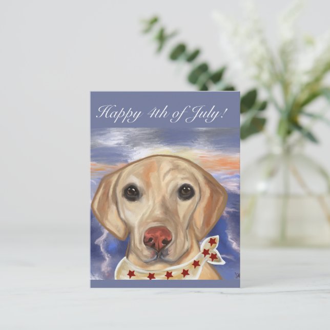Labrador Retriever    Postcard (Standing Front)