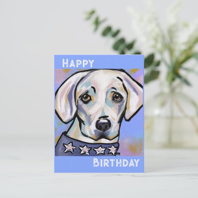 Labrador Retriever   Postcard (Standing Front)