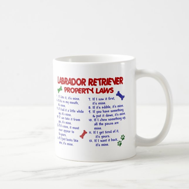 LABRADOR RETRIEVER Property Laws Coffee Mug (Right)