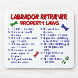 LABRADOR RETRIEVER Property Laws Mouse Mat
