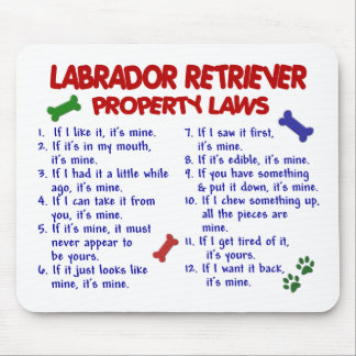 LABRADOR RETRIEVER Property Laws Mouse Mat