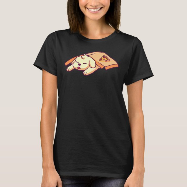 Labrador Retriever Pupperoni Pizza Cute Puppy Dogs T-Shirt (Front)