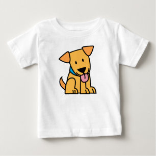 Labrador Retriever puppy dog sit golden cute pup Baby T-Shirt